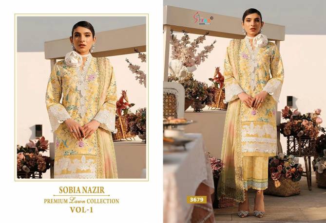 Sobia Nazir By Shree Premium Lawn Collection Vol 1 Cotton Pakistani Suit Wholesale Online
